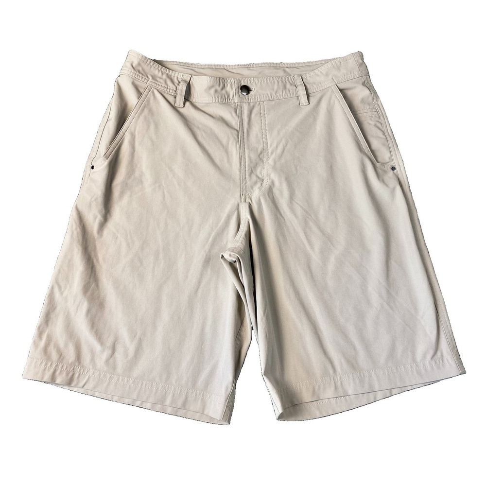 Lululemon Shorts Mens 33 Tan Kahuna Performance Stretch Golf Preppy 10.5" inseam